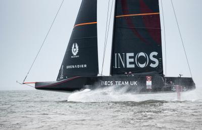 Americas Cup INEOS TeamUK Britannica Boat Sailing